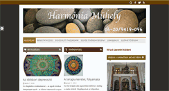 Desktop Screenshot of harmoniamuhely.hu